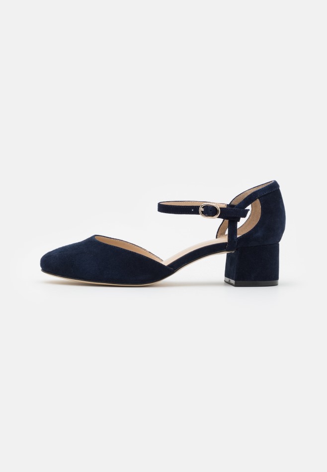 Gabour | Cuir Exclusif - Talons Classiques Bleu Foncé